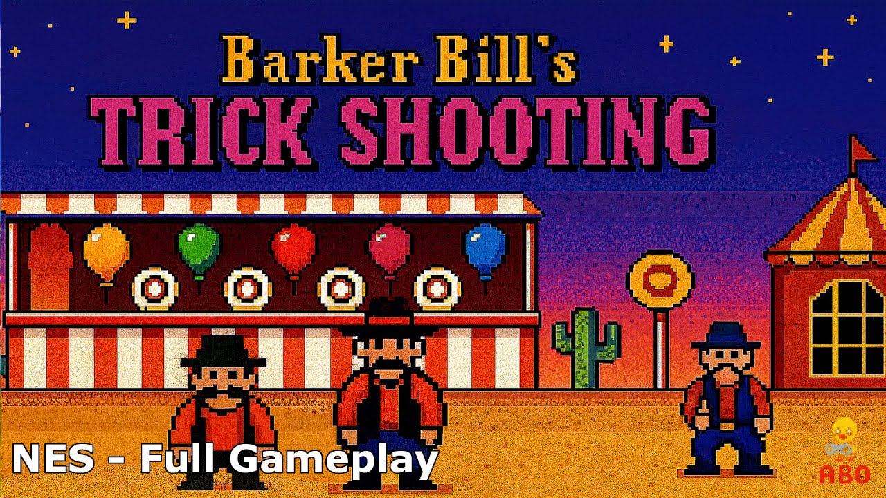 Barker Bill's Trick Shooting (NES) – Full Gameplay [No Commentary | 4K 60FPS]