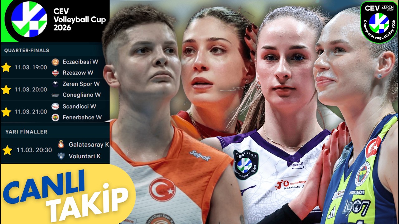 CANLI🔴|WATCHALONG| ECZACIBAŞI, FENERBAHÇE, GALATASARAY, ZERENSPOR AVRUPA MAÇLARI CANLI TAKİP