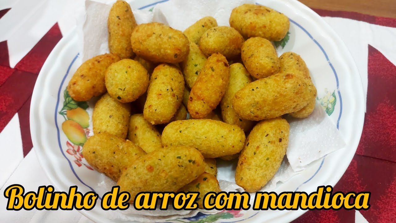 BOLINHO DE ARROZ COM MADIOCA