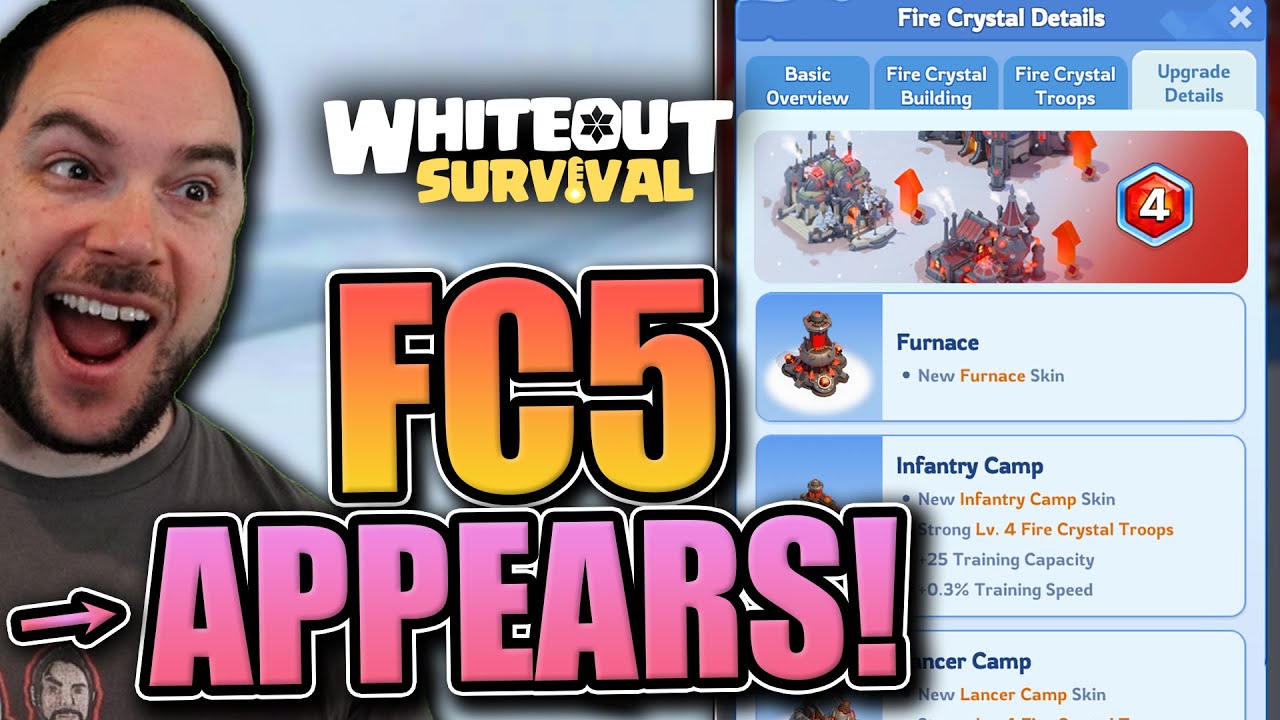 FC5 is here! [Fire Crystal level 4-5] Whiteout Survival