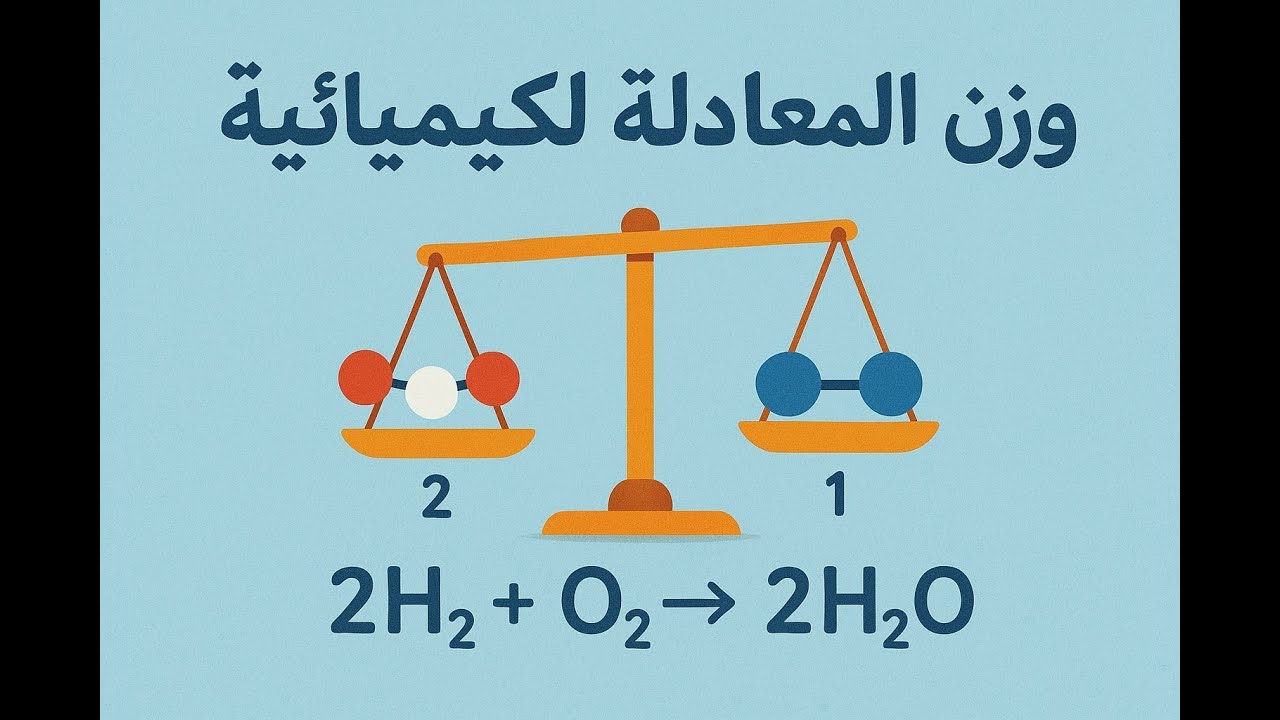 وزن المعادلة الكيميائية.. سر التوازن في عالم التفاعلات// علوم ثانية اعدادي //ترم اول 2026