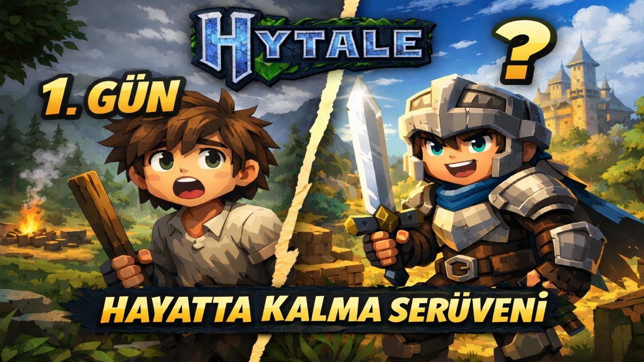 HYTALE’da Hayatta Kalma Serüveni Başlıyor! | Başlangıç!