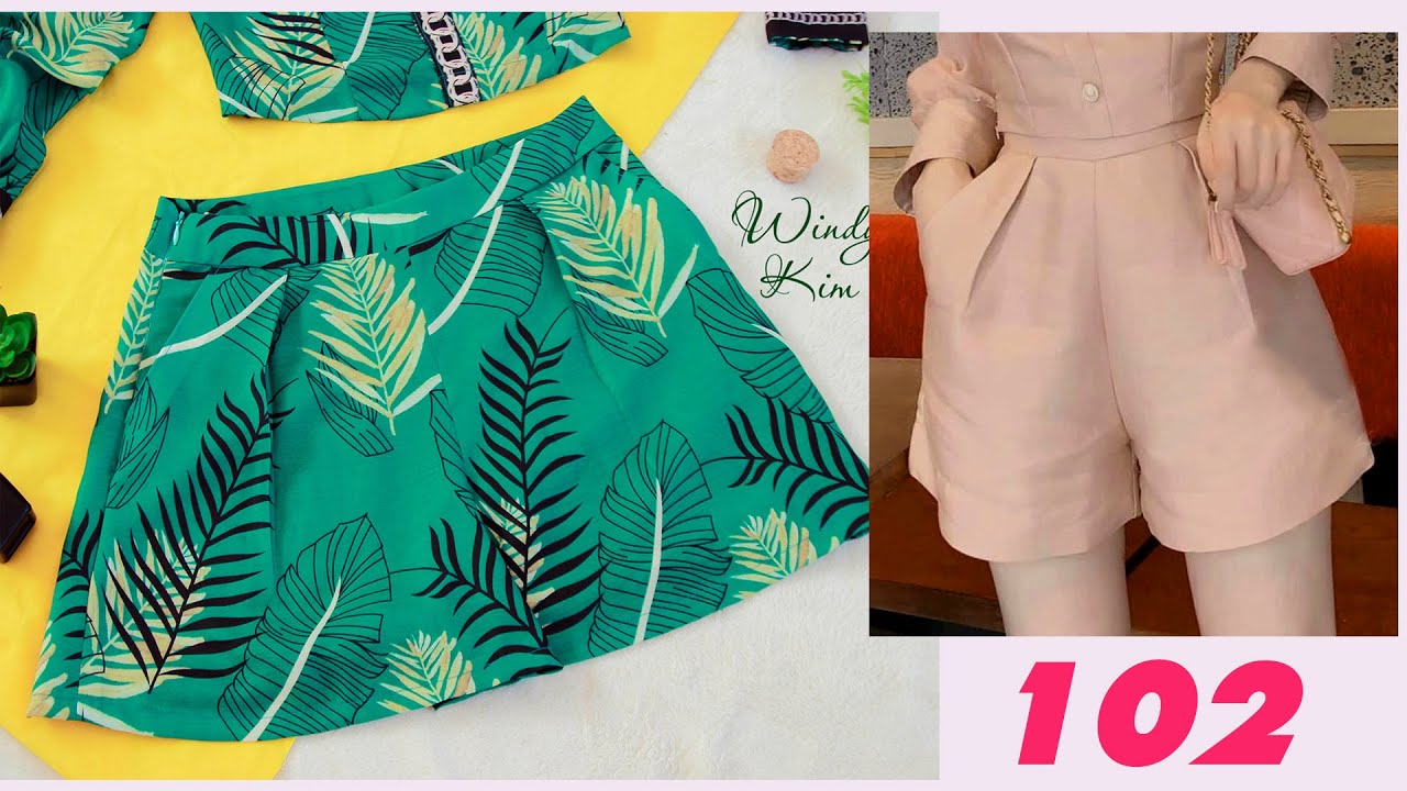 102 A - CẮT MAY QUẦN ĐÙI LƯNG CAO ỐNG RỘNG DÂY KÉO SƯỜN I Phần A : hướng dẫn thiết kế rập
