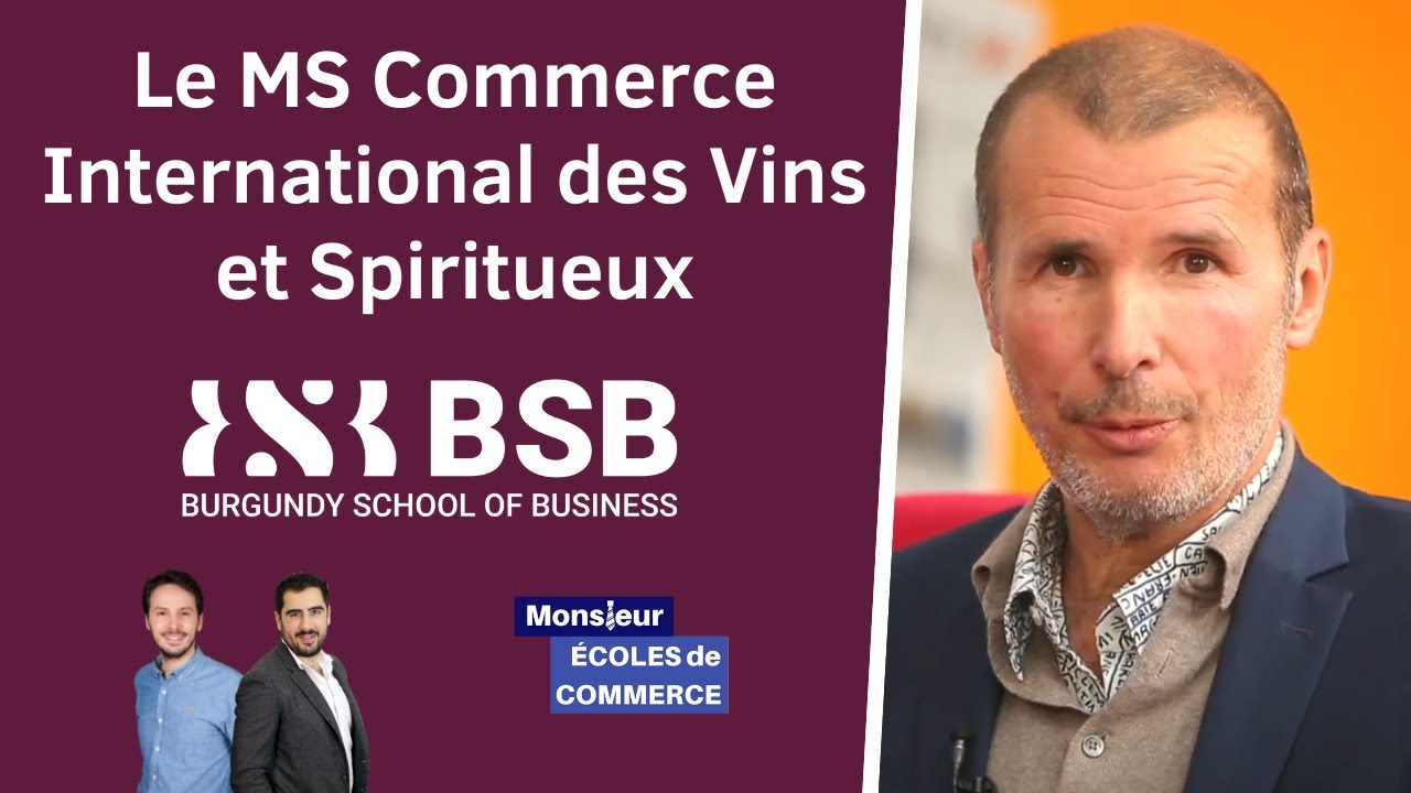 BSB : Le MS Commerce International des Vins et Spiritueux (CIVS)