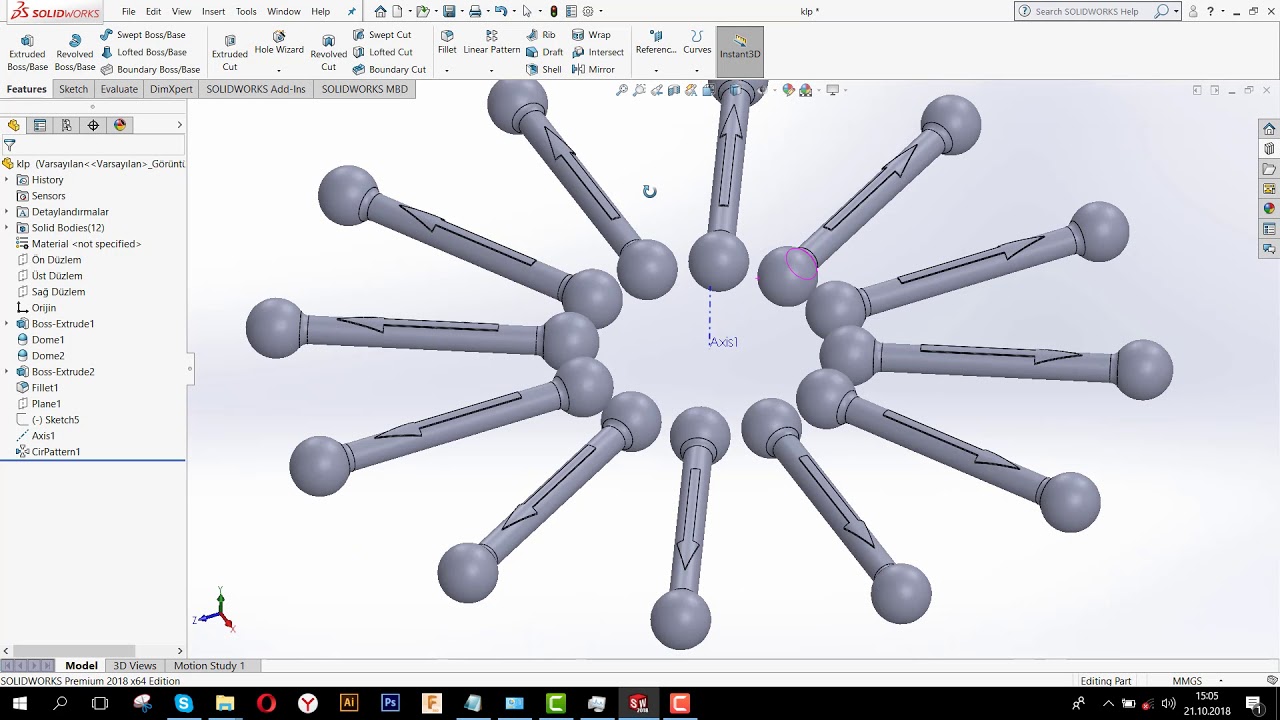 10- Solidworks Eğitim - Kalıp-3 _Çoklu Kalıp Oluşturma  www.ankaracadcam.comCombine _ Move Copy