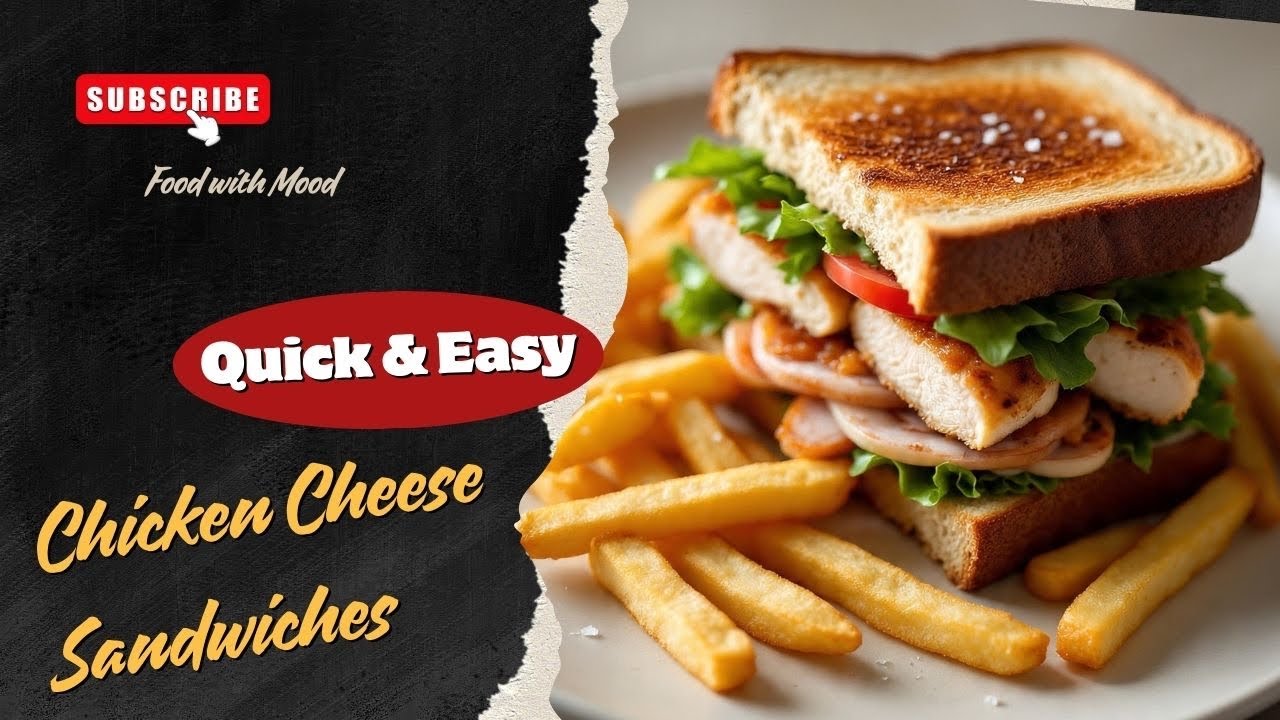 Chicken Cheese Sandwiches Recipe by Food with Mood | Special Cheese Sandwich 🥪