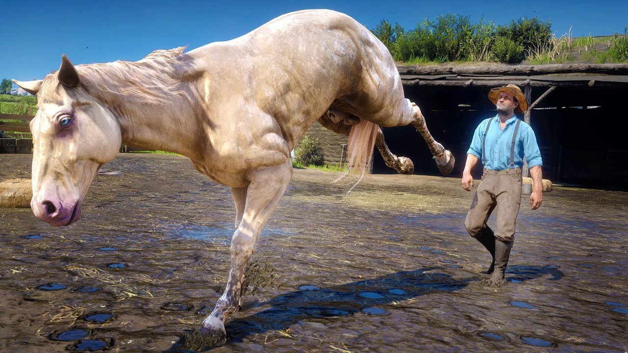 Destroying Valentine As A Horse in Red Dead Redemption 2 PC [PC Mod]