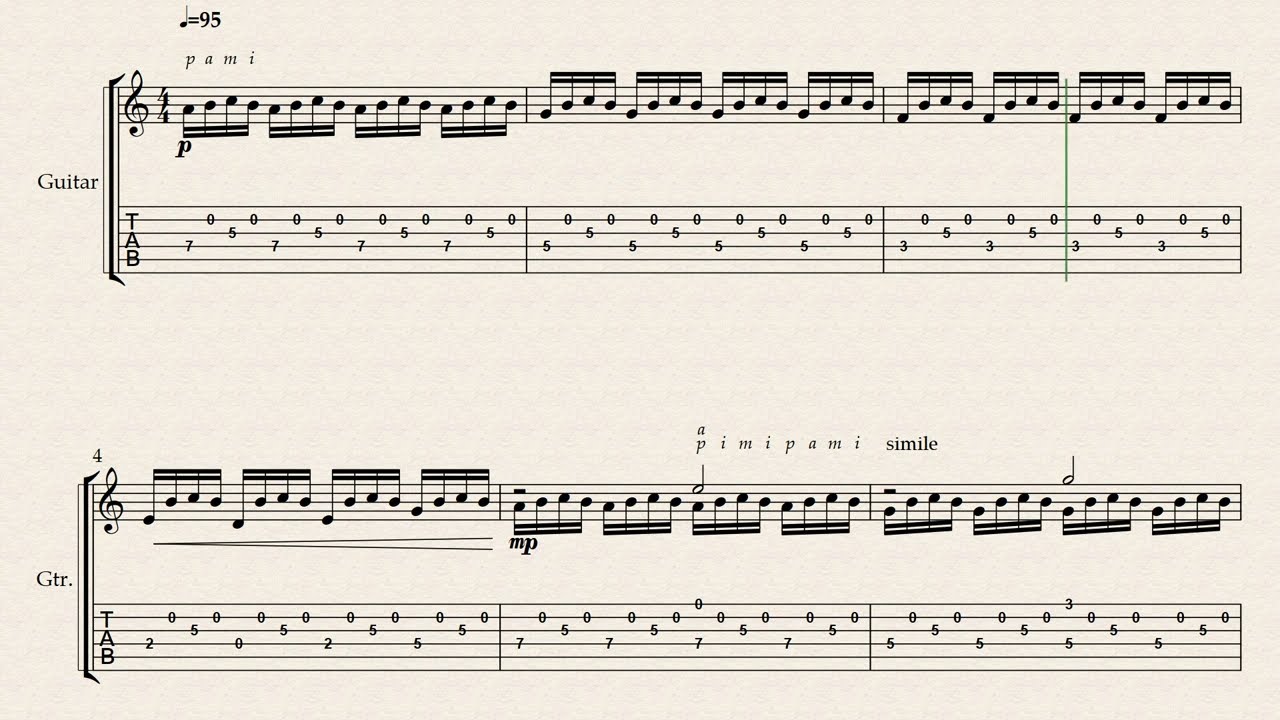 Guitar Study no. 4 (Double Tremolo) - Antonios Koundourakis