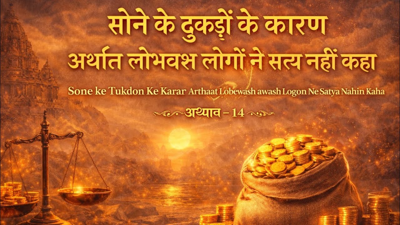 सोने के टुकड़ों के कारण अर्थात लोभवश लोगों ने सत्य नहीं कहा —लोभ और सत्य | Mata Vishva Madhuri Ji