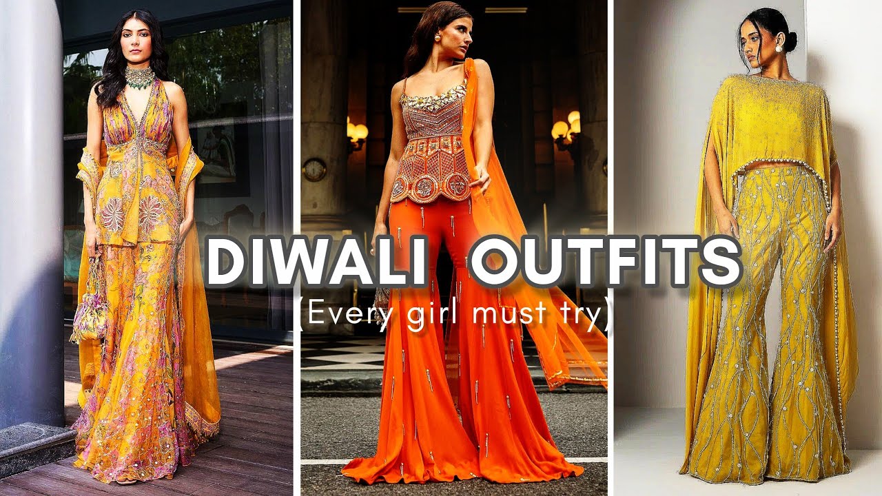 DIWALI OUTFITS ✨(every girl must try) ....