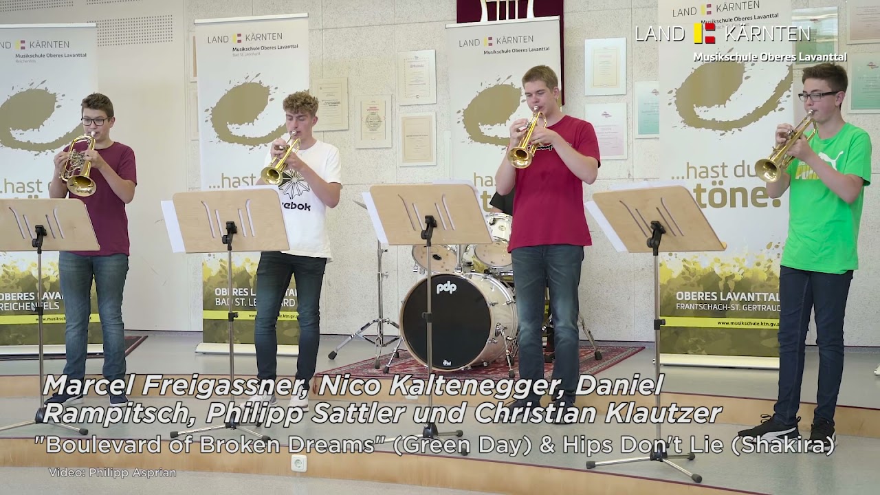 Boulevard Of Broken Dreams (Green Day) & Hips Don`t Lie (Shakira) - Trompetenquartett