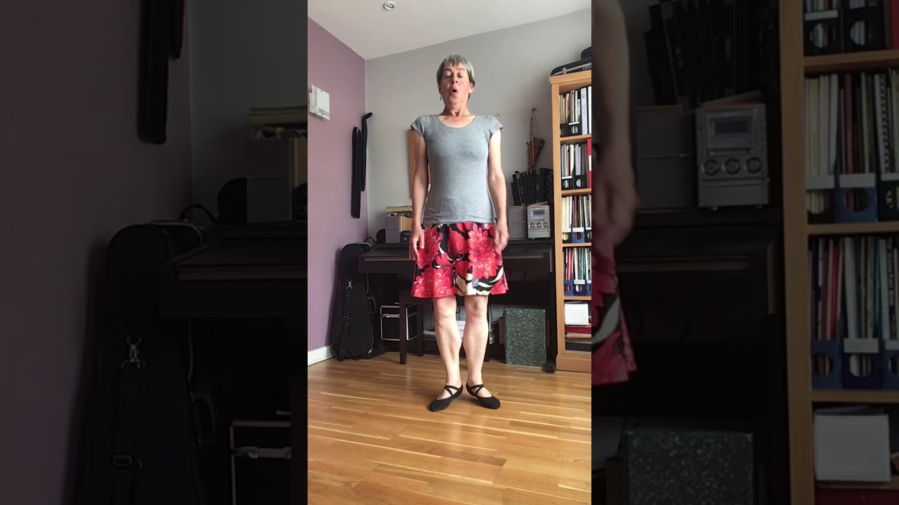 Step dance tutorial - pas de basque,  spring points and hop through