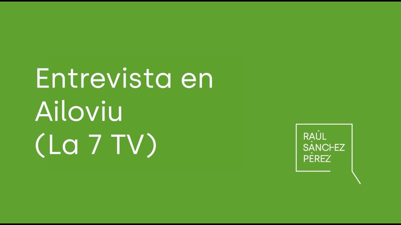 Entrevista en Ailoviu (La 7 TV)