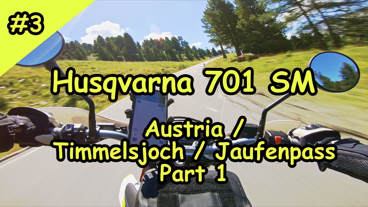Austria / Timmelsjoch / Jaufenpass / Husqvarna 701 Supermoto / Engine sound only / Part 1