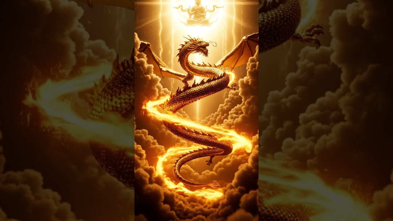 “Golden Wings Arise — Dragon Transformation #9” 