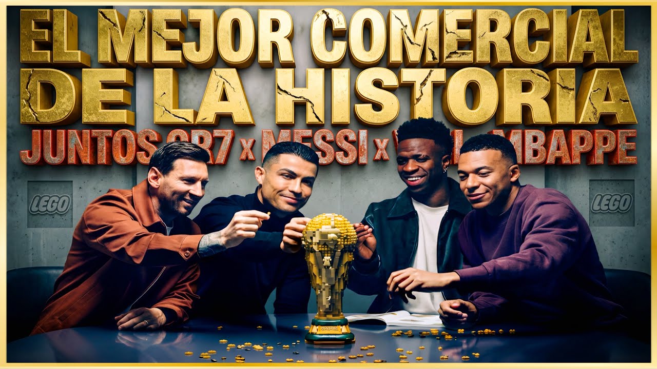 🚨 VIRAL: COMERCIAL de LEGO junta a CRISTIANO RONALDO, LIONEL MESSI , VINICIUS JR y MBAPPE 💥INCREIBLE
