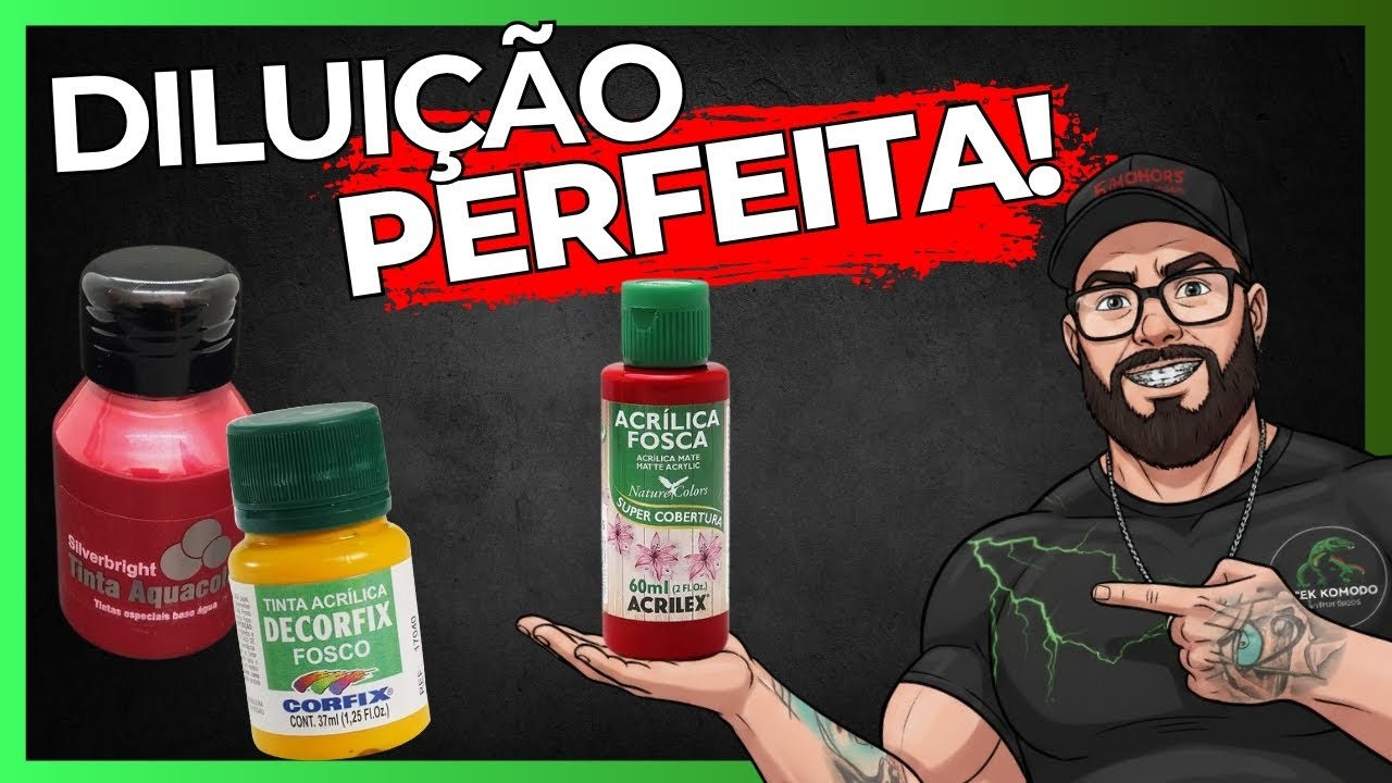 Como Diluir Tinta Acrilex, Decorfix Para AERÓGRAFO e PINCEL