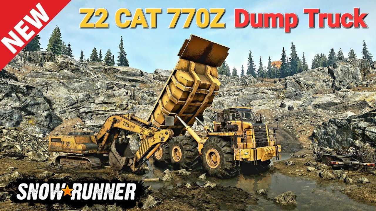 New Z2 CAT 770Z Dump Truck In SnowRunner