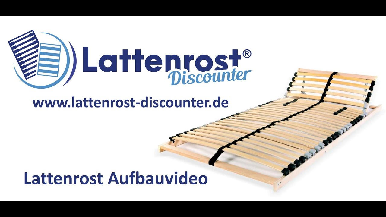 Aufbauvideo Coemo 7-Zonen Lattenrost ERGO mit Kopfteilverstellung