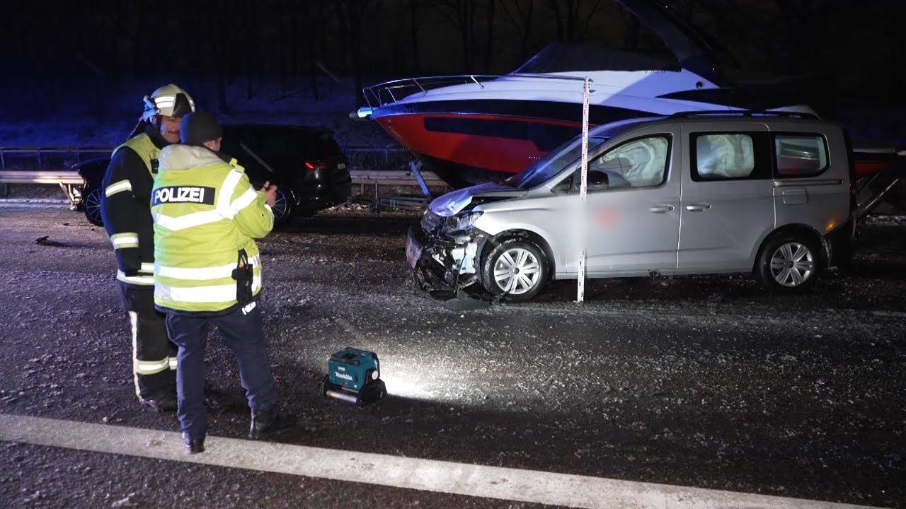 Winterwetter hält Einsatzkräfte auf Trab - Unfälle auf A4