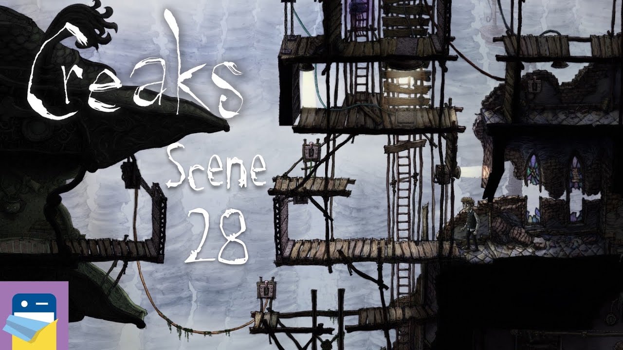 Creaks: Scene 28 Walkthrough + Secret Room + Painting & iOS Gameplay (by Amanita Design)