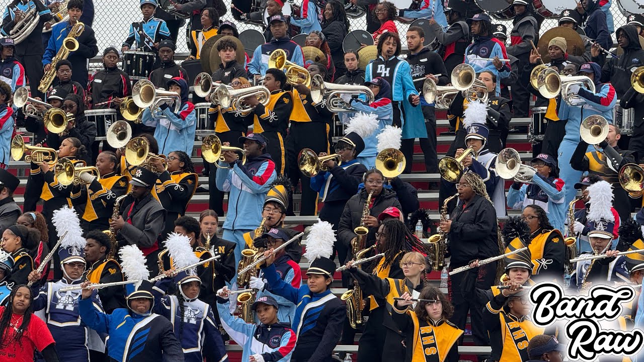 Band Raw || Delaware State Approaching Storm Marching Band vs Howard U || HIGH SCHOOL BAND DAY 2025 