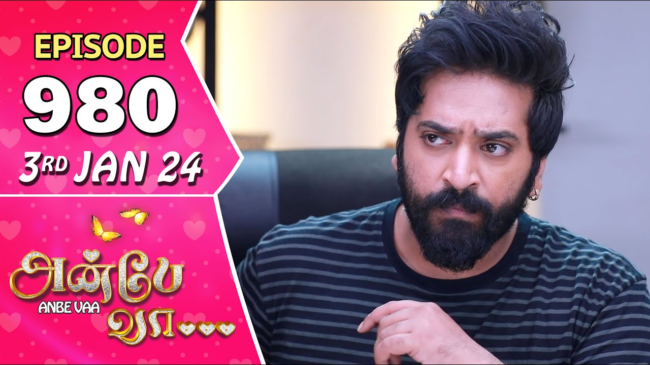 Anbe Vaa Serial | Episode 980 | 3rd Jan 2024  | Virat | Delna Davis | Saregama TV Shows Tamil
