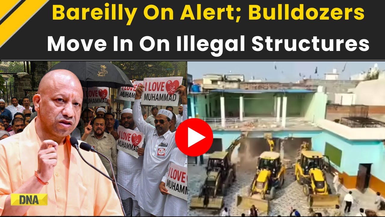 Bareilly News: Shops Face Bulldozers In Illegal Encroachment Drive | I love Muhammad Row