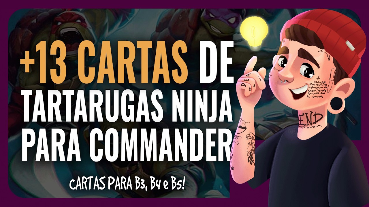 🐢 13 CARTAS DE TARTARUGAS NINJA BOAS PARA COMMANDER!