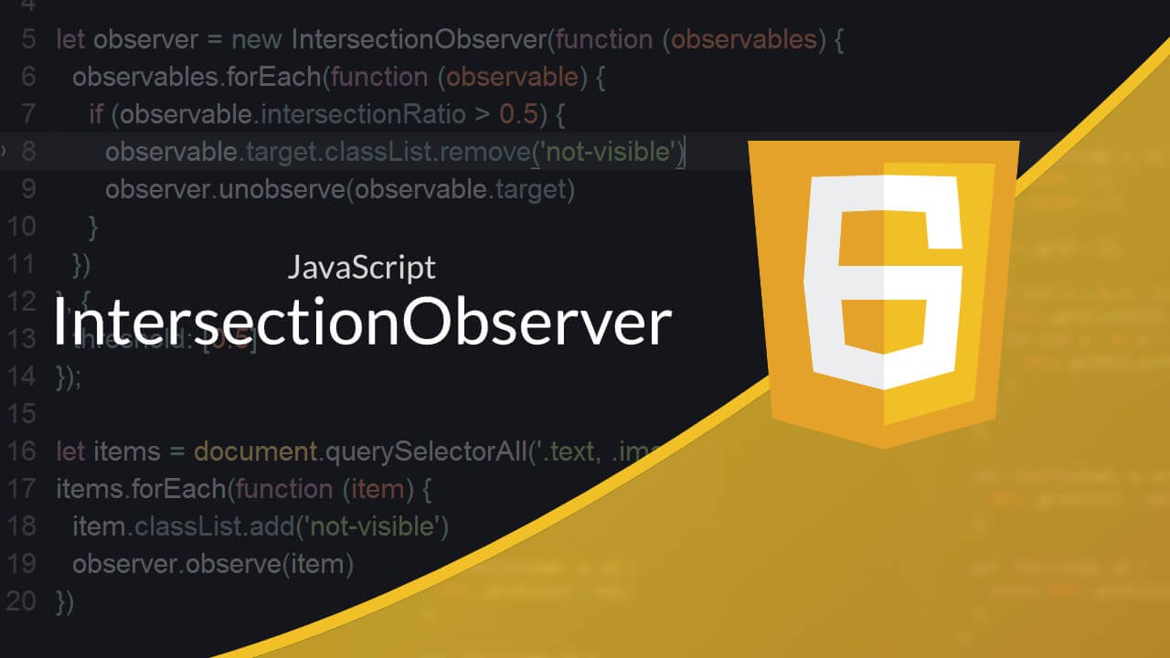 Tutoriel JavaScript : IntersectionObserver