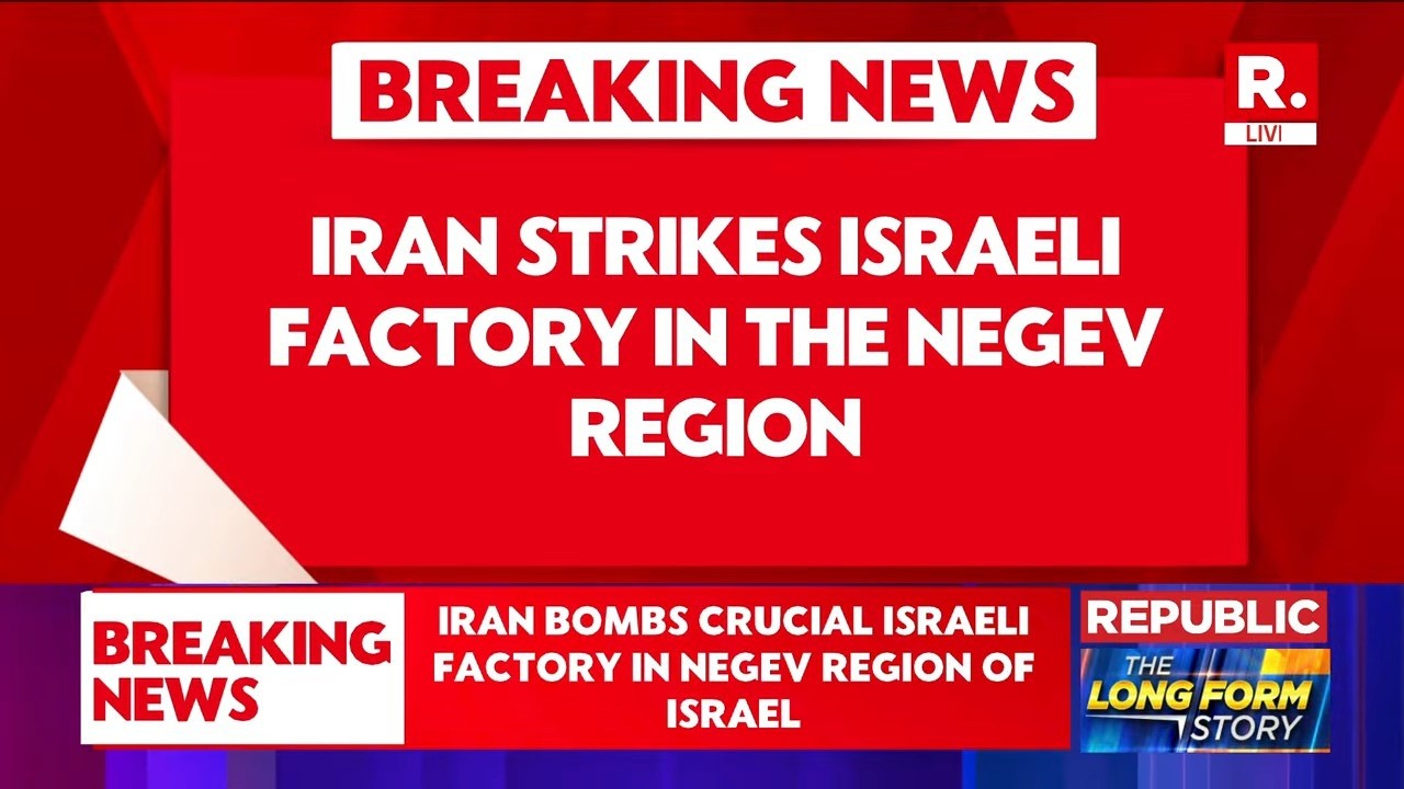 BREAKING: Iran Strikes &lsquo;Chemical Site&rsquo; in Negev | Israel Chemical Facility Attack | Middle East War