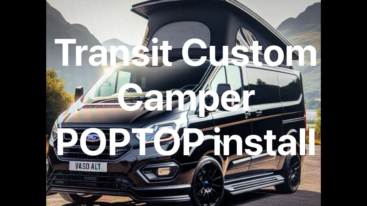 Ford Transit Custom Camper Conversion UK - 5. Poptop Installation - Creating a Big Hole in the roof!