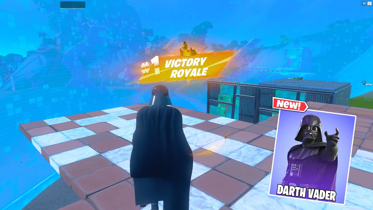 TIER-100 DARTH VADER GAMEPLAY! (FORTNITE SEASON 3)