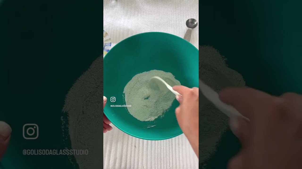 How I make glass clay #glass #glassart #fusedglass