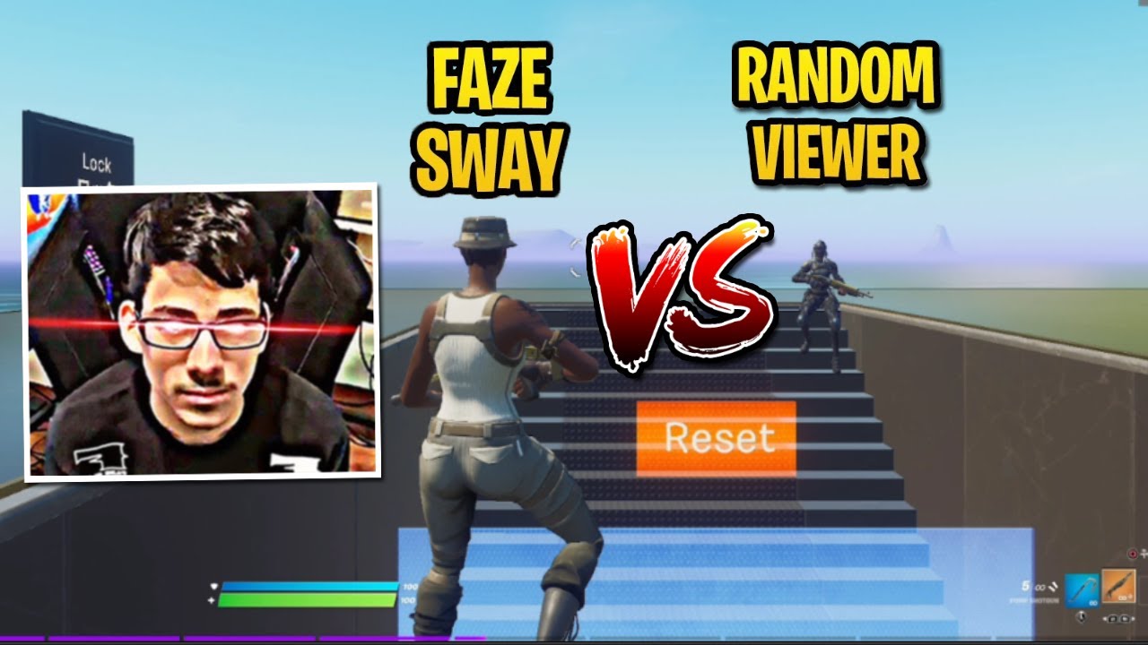 FaZe Sway vs Random Viewer 1v1 Buildfights!