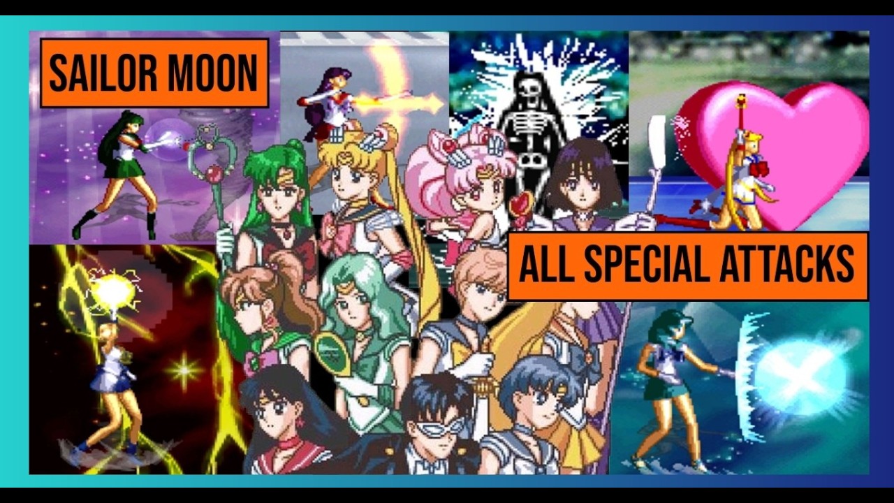 All Super Attacks and Desperation Moves - Sailor Moon Super S Game