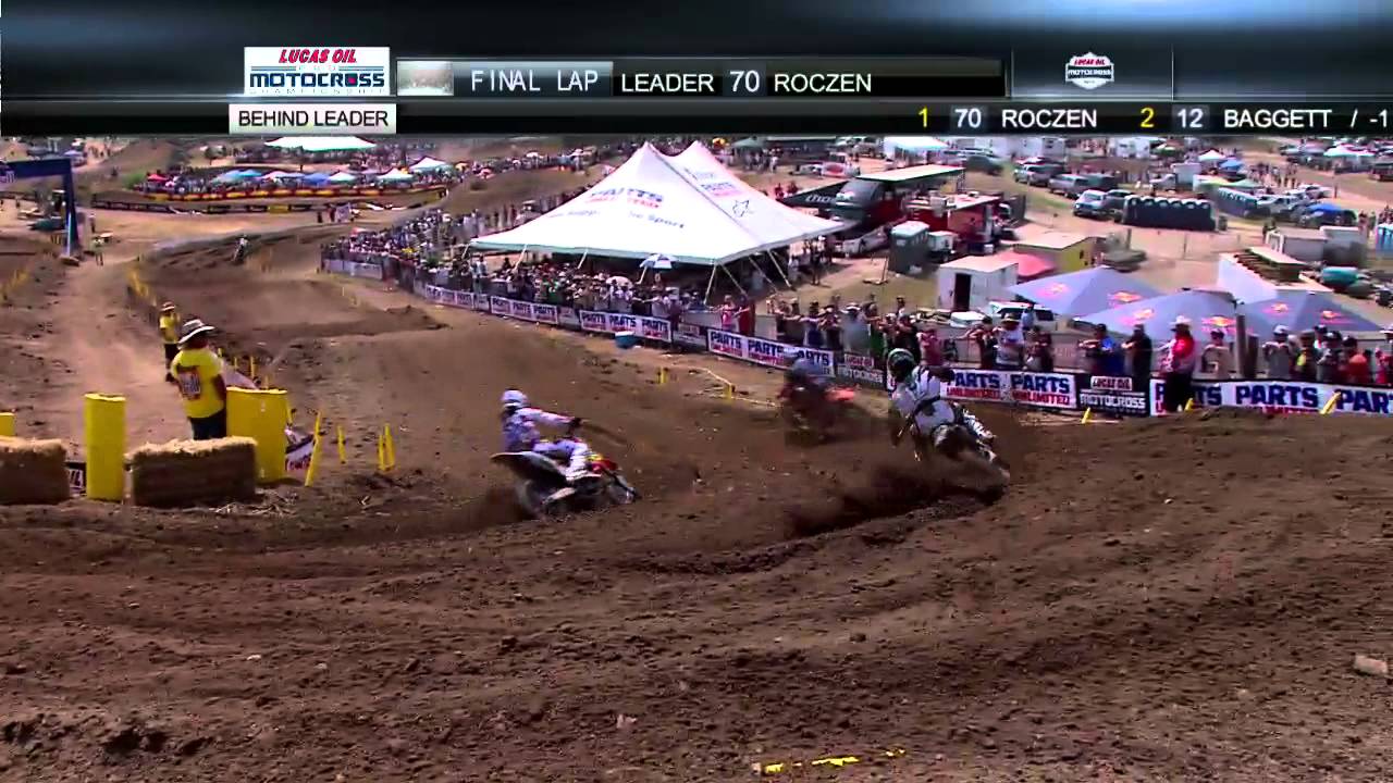 Blake Baggett Passes Barcia and Roczen for the Win on the Last Lap of an EPIC Battle!