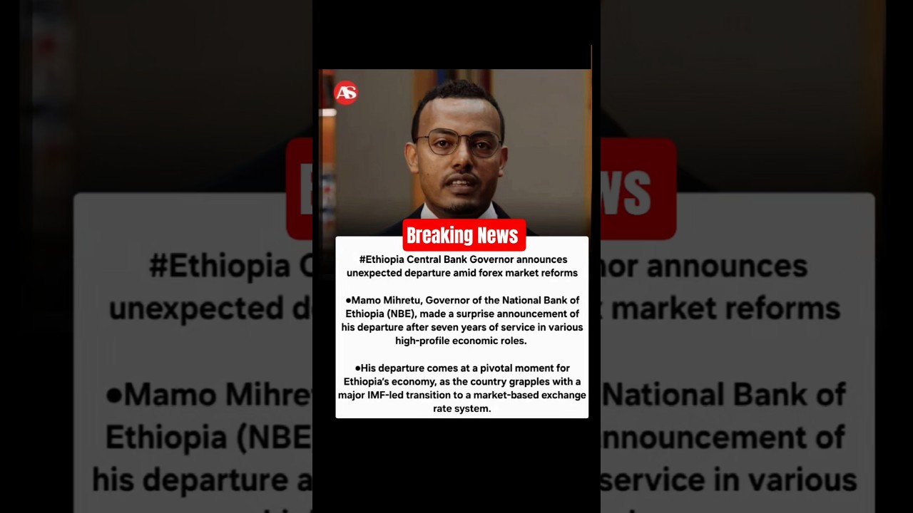 Breaking News, Mamo Mihretu announces unexpected departure from his job. 