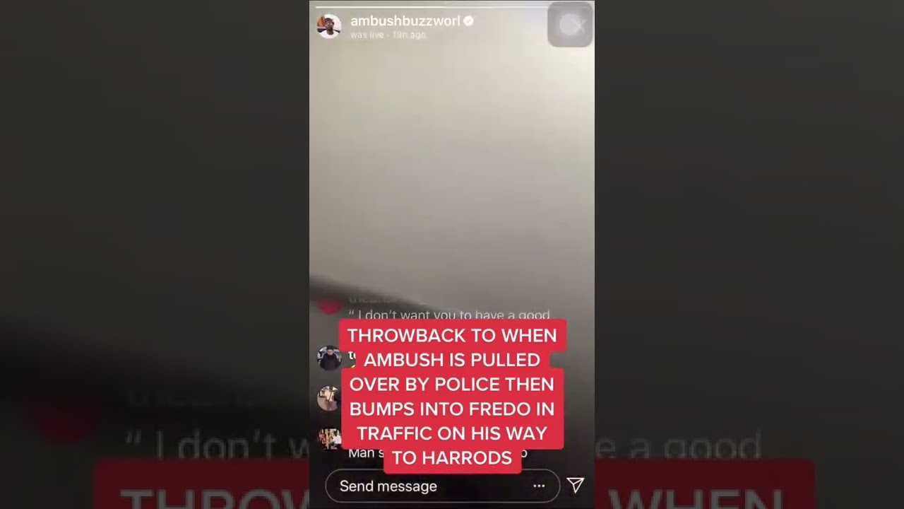 Ambush pulled over by feds and saw Fredo