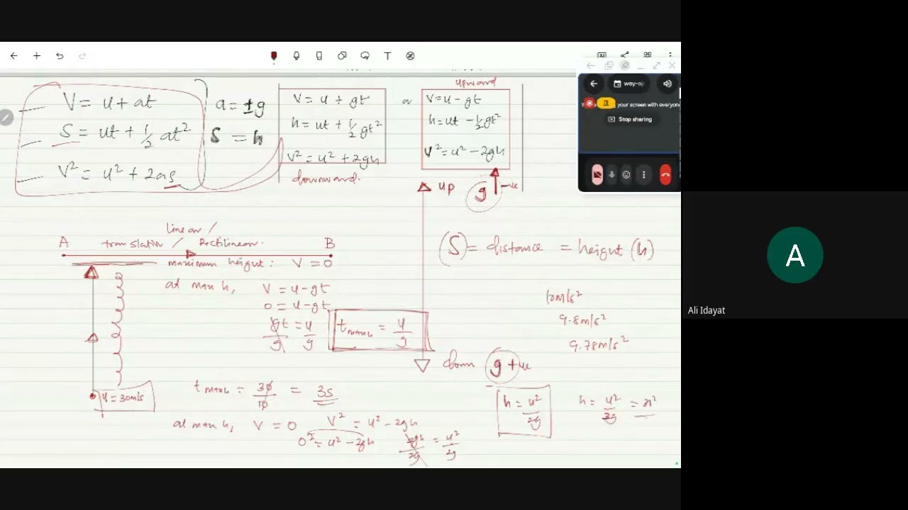 Physics (Vertical, inclined plane, projectile & graphs motion) UTME Free class 6