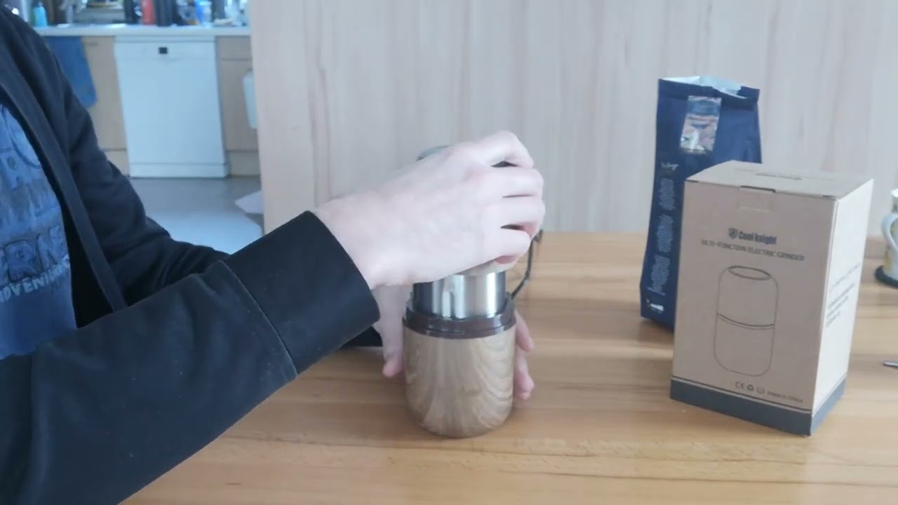 COOL KNIGHT KaffeemüHle Elektrisch, GewüRzmüHle, Schnell und einfach Nüsse und Kaffee