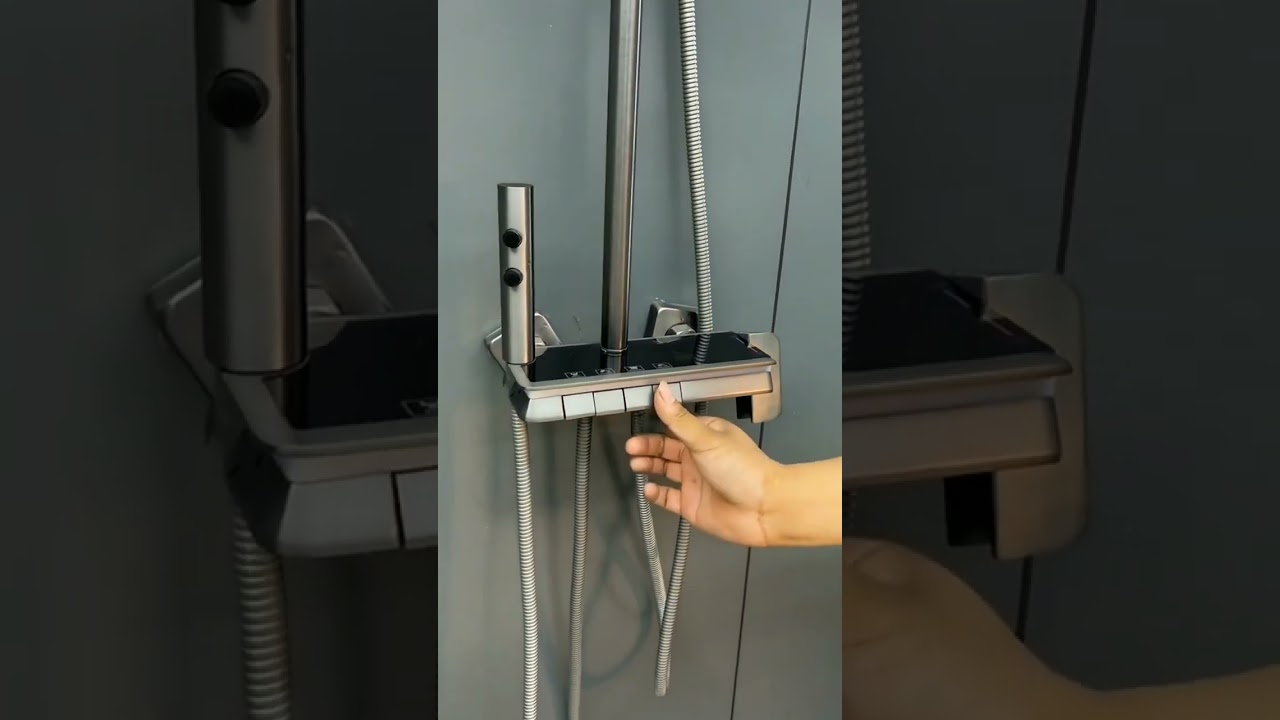 Shower installation tutorial Piano constant temperature shower atmosphere light shower