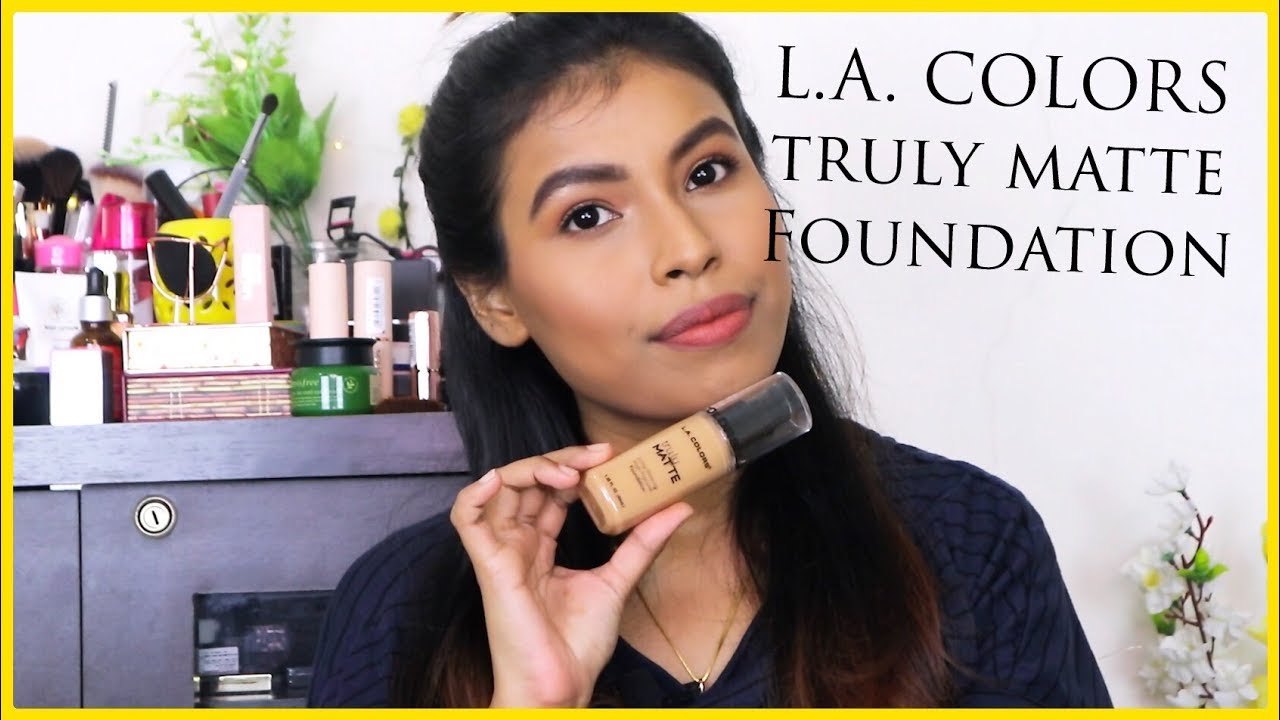 L.A. Colors Truly Matte Foundation Review | India | Medium/Tan/Dusky Skintone