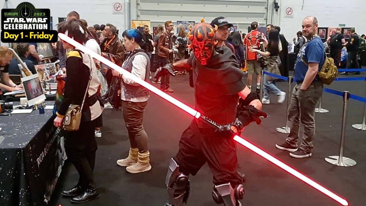 My FIRST EVER Star Wars Celebration 2023 London experience | Merchandise, Cosplay,  and lightsabers
