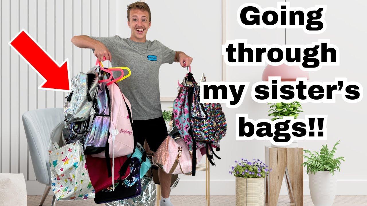 Rummaging Through ALL of My Sister's Purses!  SHE HAS WAY TOO MANY!