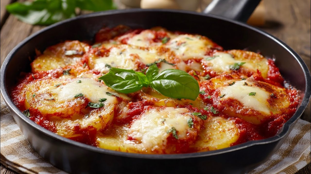 Картофель пармиджана в стиле пиццайола! Суперпростой и невероятно вкусный итальянский рецепт!