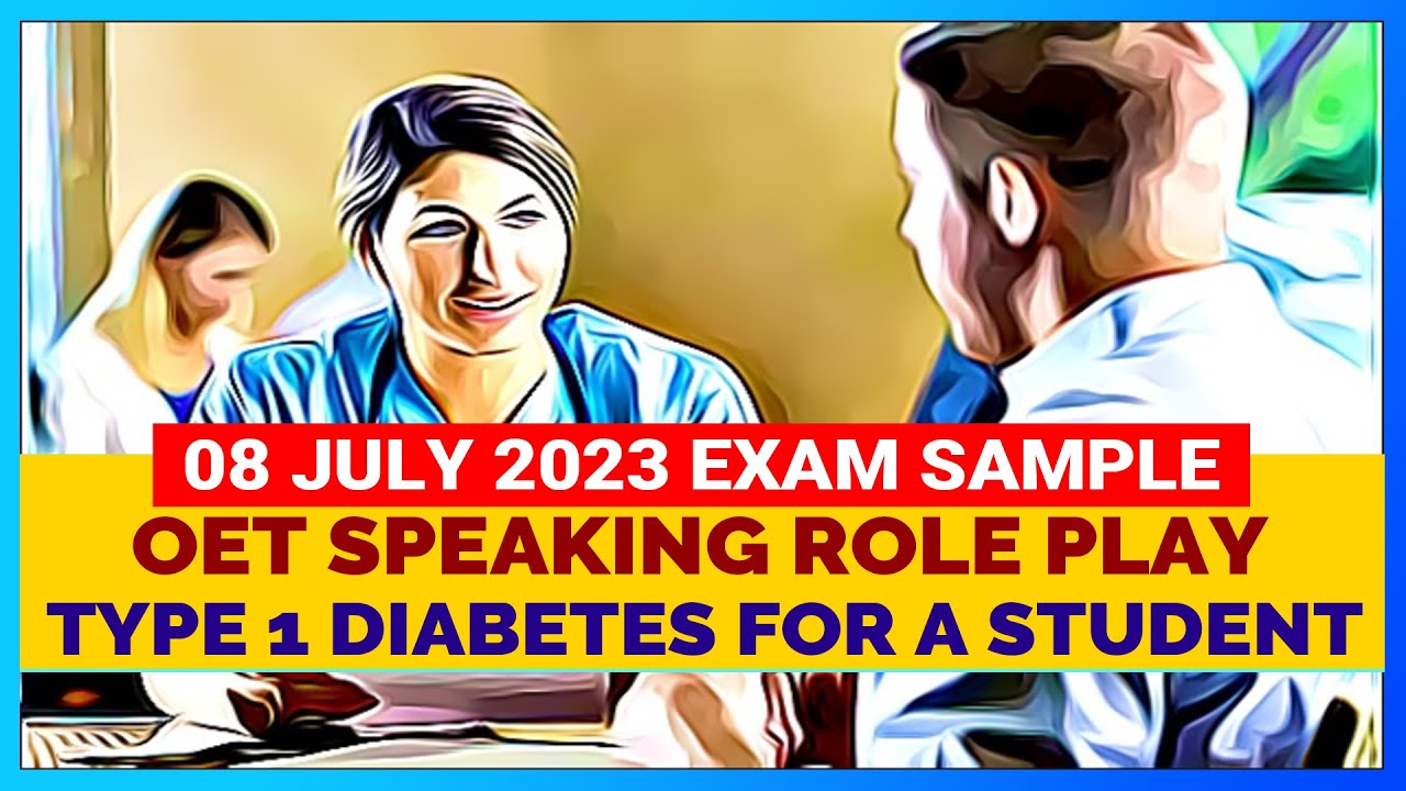 OET SPEAKING ROLE PLAY - TYPE 1 DIABETES FOR A STUDENT | MIHIRAA