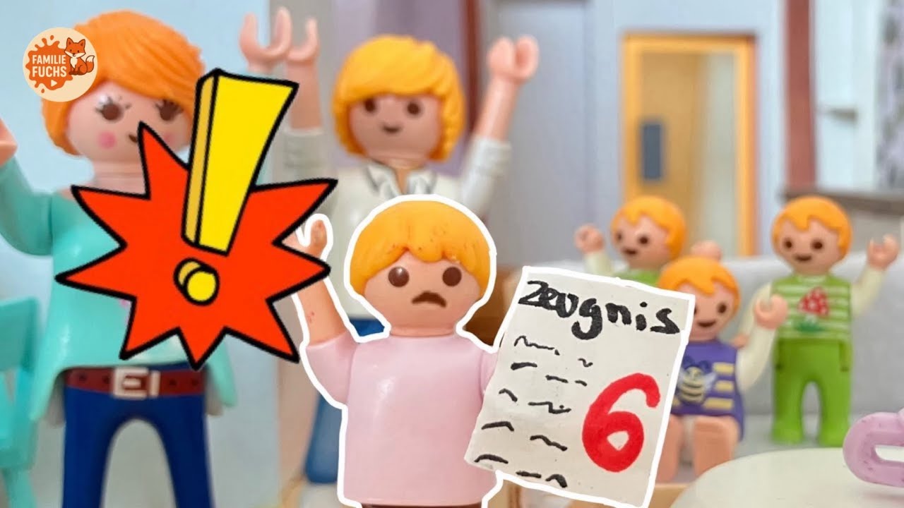 Die Zeugnisnote 🫣😱Playmobil Familie Fuchs Kinderfilm playmobil