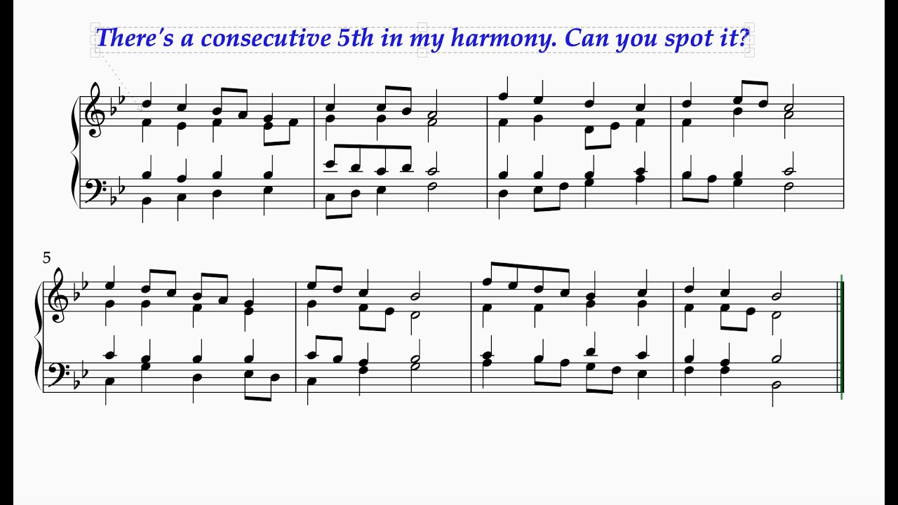 5th Grade Harmony Demonstration with audio at the end
