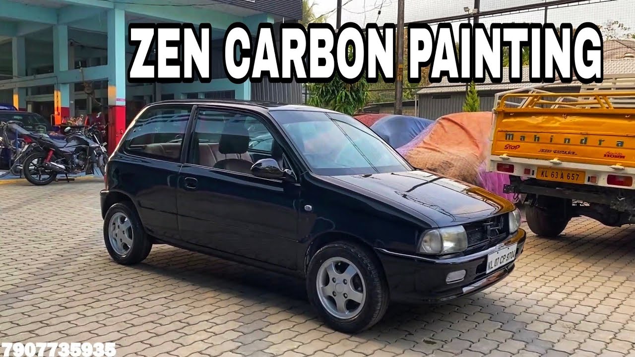 ZEN CARBON PAINTING | Black metallic painting